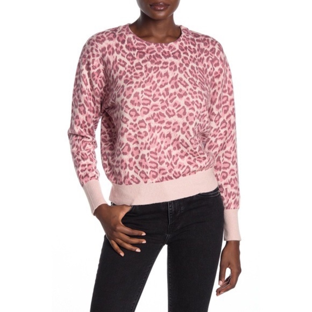 Pink Cheetah print Sweater